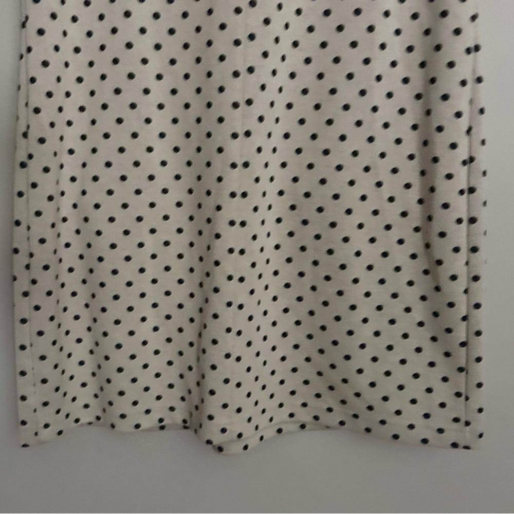 TYLER BOE Kristen Jacquard Polka Dot Collared Mini Dress Academia Twee Mod | S - Picture 14 of 16